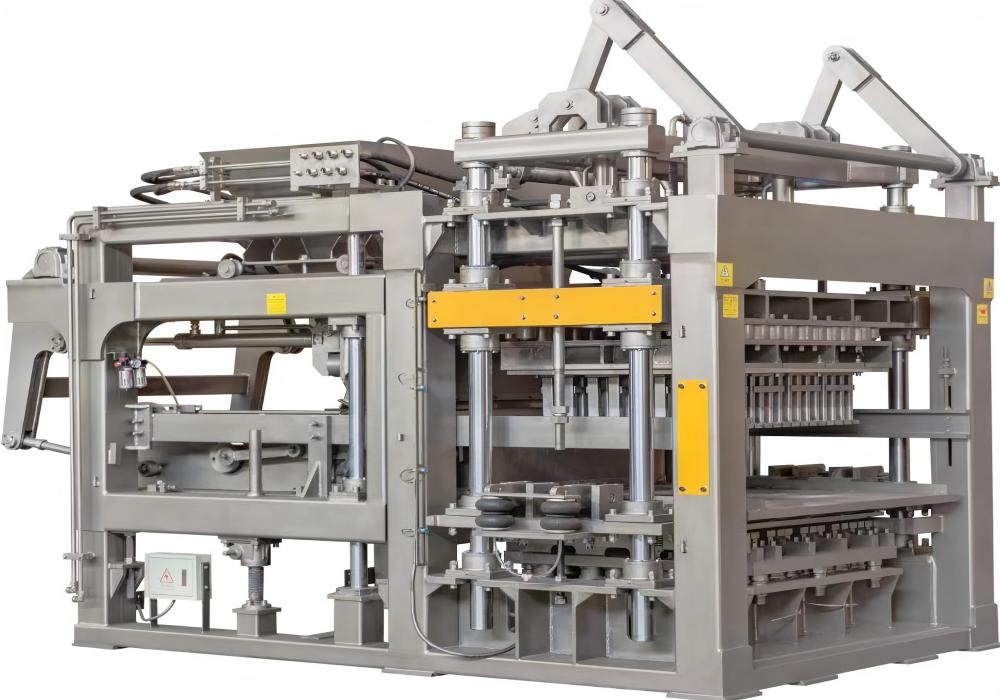 Mesin Pembuat Blok Paving Saling Kunci Pencampur Warna Otomatis QT9-15